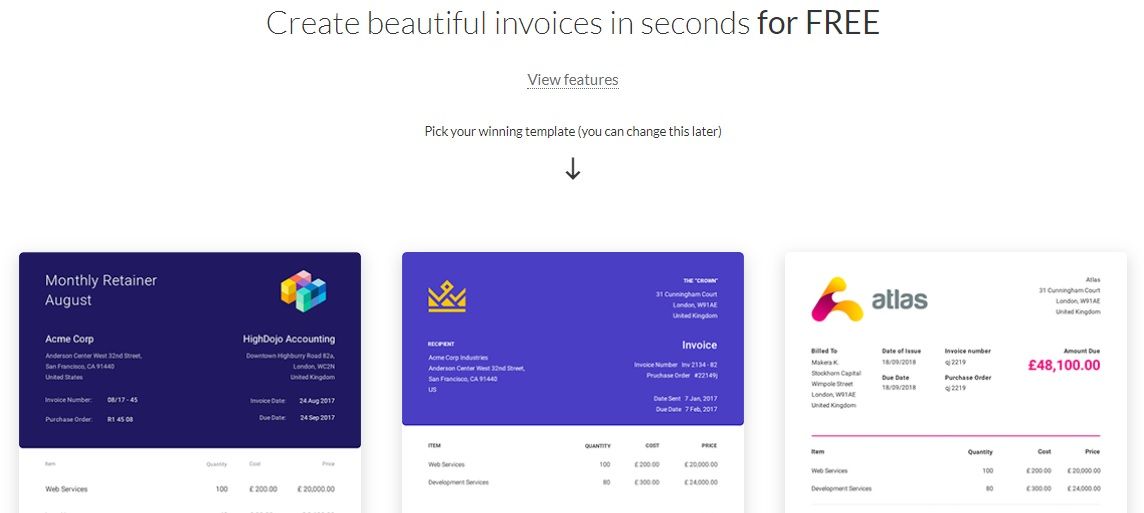Invoice template